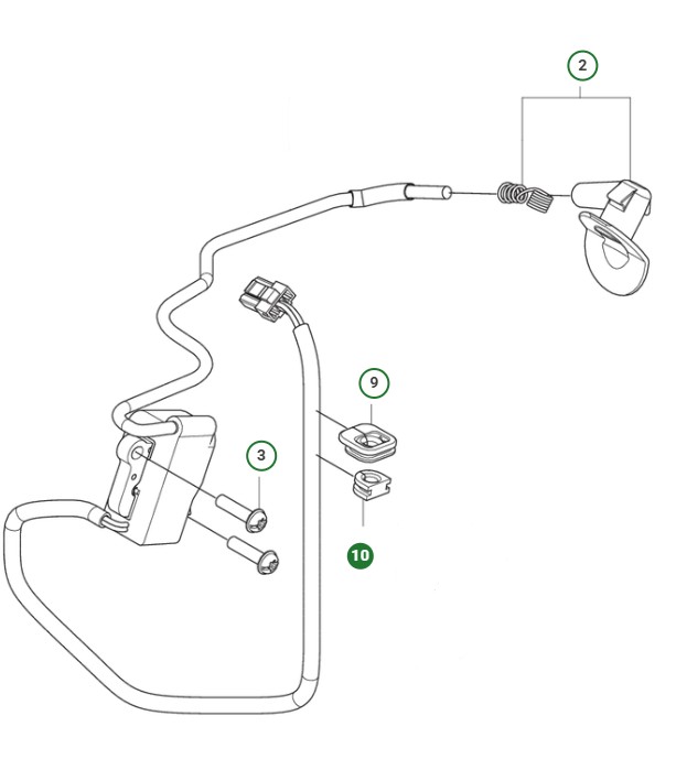 GROMMET ELECTRICAL WIRING i gruppen Reservdelar Motorsågar / Husqvarna Motorsågar 500-serie / Reservdelar Husqvarna T540XP Mark III hos Motorsågsbutiken (5296002-01)