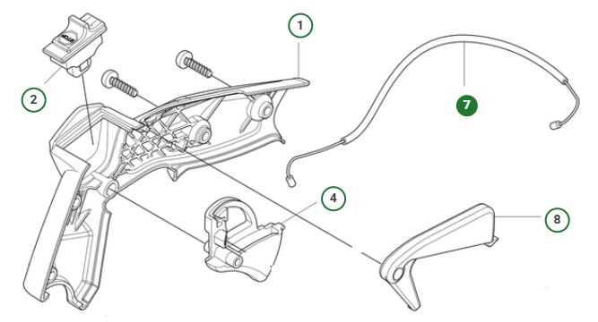 THROTTLE CABLE ASSY TH,39CC i gruppen Reservdelar Motorsågar / Husqvarna Motorsågar 500-serie / Reservdelar Husqvarna T540XP Mark III hos Motorsågsbutiken (5298352-01)