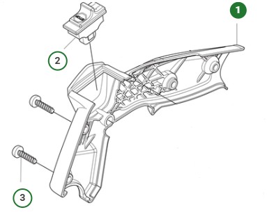 LID HANDLE,TH i gruppen Reservdelar Motorsågar / Husqvarna Motorsågar 500-serie / Reservdelar Husqvarna T540XP Mark III hos Motorsågsbutiken (5298353-01)