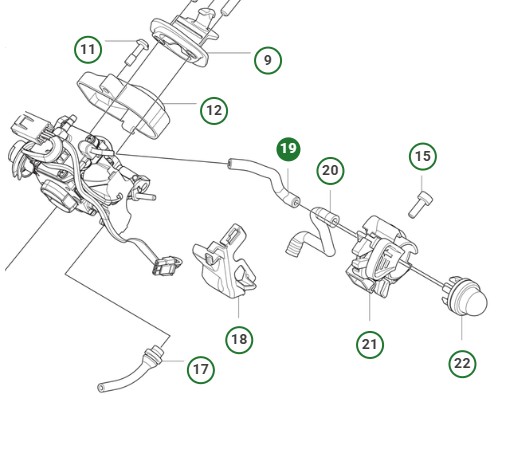 SUCTION HOSE FUEL i gruppen Reservdelar Motorsågar / Husqvarna Motorsågar 500-serie / Reservdelar Husqvarna T540XP Mark III hos Motorsågsbutiken (5299045-01)
