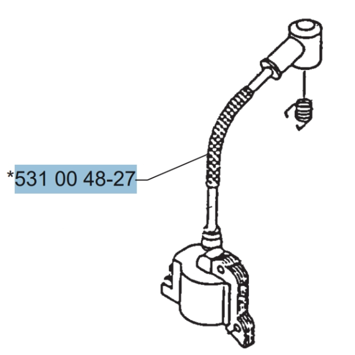 Kabel Skyddshölje i gruppen Reservdelar Röjsågar / Röjsågar Husqvarna 100-serie / Reservdelar Husqvarna 132R hos Motorsågsbutiken (5310048-27)