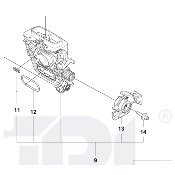 FILTER HOLDER ASSY RAVEN HEAT i gruppen Reservdelar Motorsågar / Husqvarna Motorsågar 500-serie / Reservdelar Husqvarna 562XP/G Mark II hos Motorsågsbutiken (5310979-02)