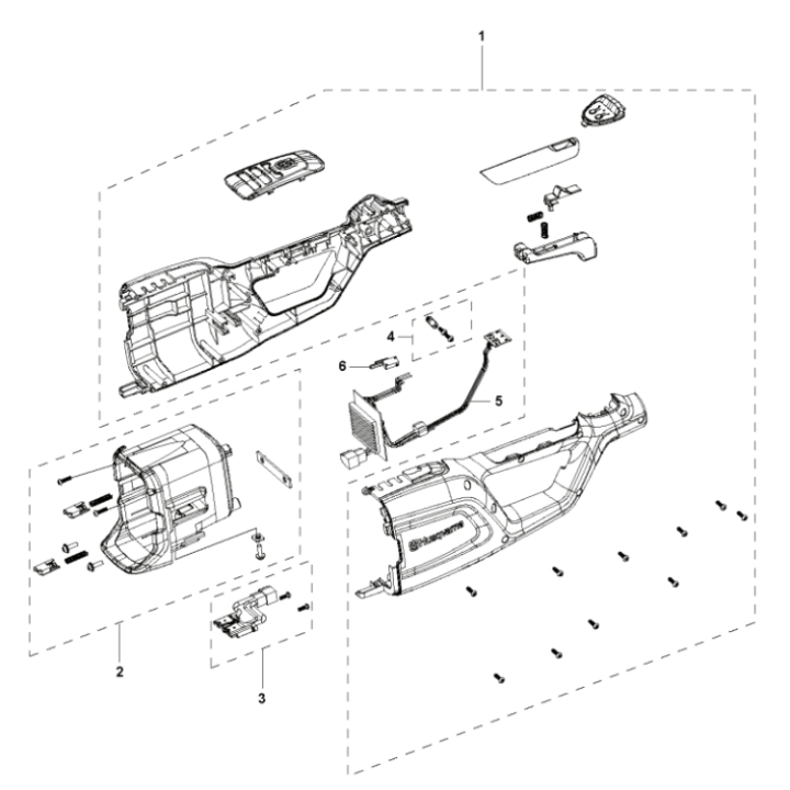 Cover i gruppen Reservdelar Motorsågar / Husqvarna Motorsågar 100-serie / Reservdelar Husqvarna 120iTK4-P hos Motorsågsbutiken (5311467-04)