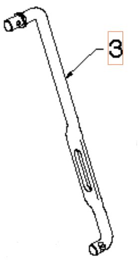 Arm i gruppen Övriga Reservdelar / Reservdelar Husqvarna Snöslungor / Reservdelar Husqvarna 276EP hos Motorsågsbutiken (5321804-45)