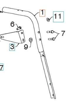 Handtag i gruppen Övriga Reservdelar / Reservdelar Husqvarna Snöslungor / Reservdelar Husqvarna ST330P hos Motorsågsbutiken (5324217-08)