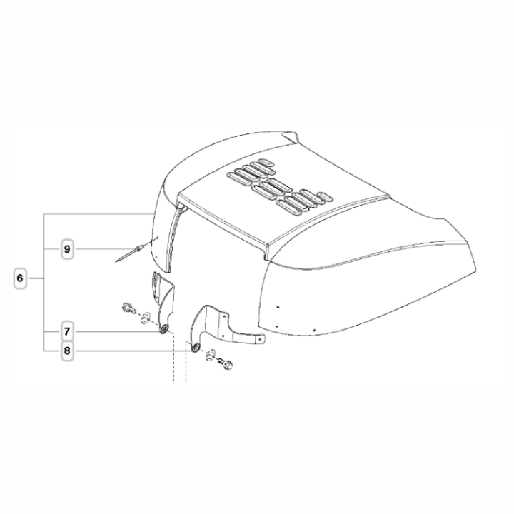 Motorhuv i gruppen  hos Motorsågsbutiken (5354190-06)