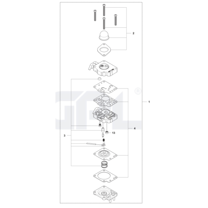 Bränslepump 564XPG i gruppen Reservdelar Motorsågar / Husqvarna Motorsågar 500-serie / Reservdelar Husqvarna 564XPG Fuel Inject hos Motorsågsbutiken (5363054-01)