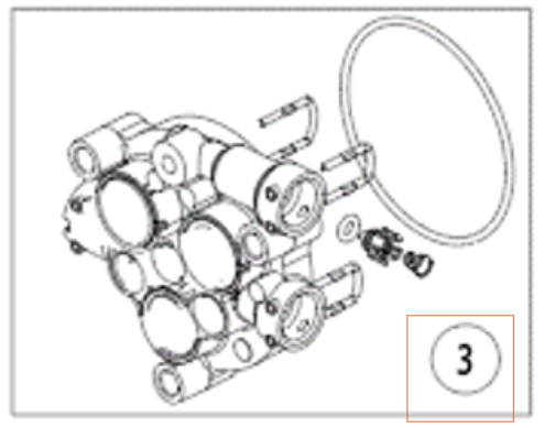 Cylinder Cylinder Block Pw235/ i gruppen Övriga Reservdelar / Reservdelar Husqvarna Högtryckstvättar / Reservdelar Husqvarna PW235R hos Motorsågsbutiken (5363463-01)