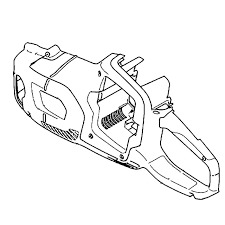 HOUSING ASSY 240I i gruppen Reservdelar Motorsågar / Husqvarna Motorsågar 200-serie / Reservdelar Husqvarna 240i hos Motorsågsbutiken (5366631-01)