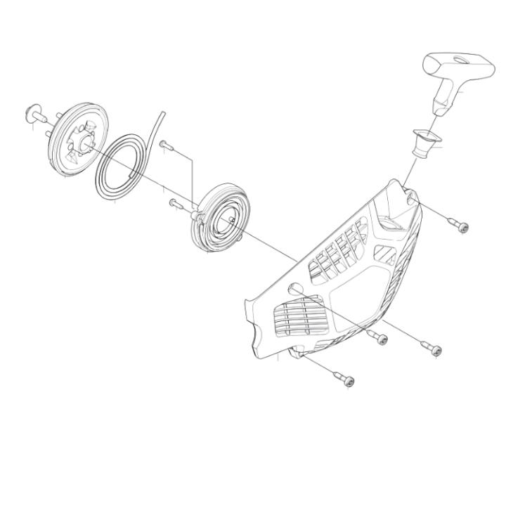 STARTER ASSY KIT i gruppen Reservdelar Motorsågar / Husqvarna Motorsågar 500-serie / Reservdelar Husqvarna 562XP/G Mark II hos Motorsågsbutiken (5368221-02)