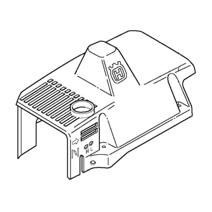 Cylinderkåpa i gruppen Reservdelar Röjsågar / Röjsågar Husqvarna 200-serie / Reservdelar Husqvarna 227RJ hos Motorsågsbutiken (5370260-01)