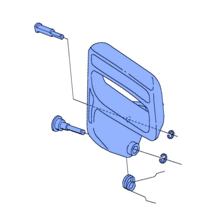 Kastskydd i gruppen Reservdelar Motorsågar / Husqvarna Motorsågar 300-serie / Reservdelar Husqvarna 339XP hos Motorsågsbutiken (5370990-01)