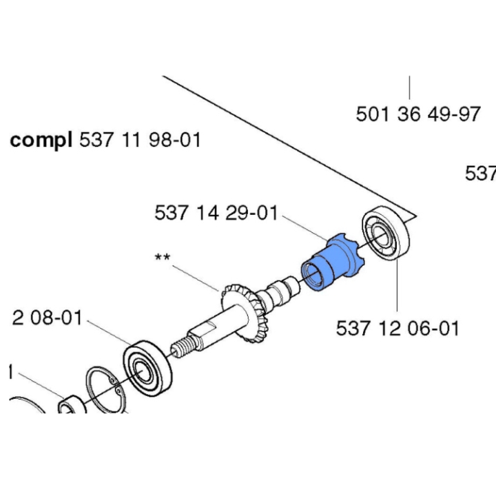 Excenter i gruppen Reservdelar Motorsågar / Husqvarna Motorsågar 300-serie / Reservdelar Husqvarna 323P4 hos Motorsågsbutiken (5371429-01)
