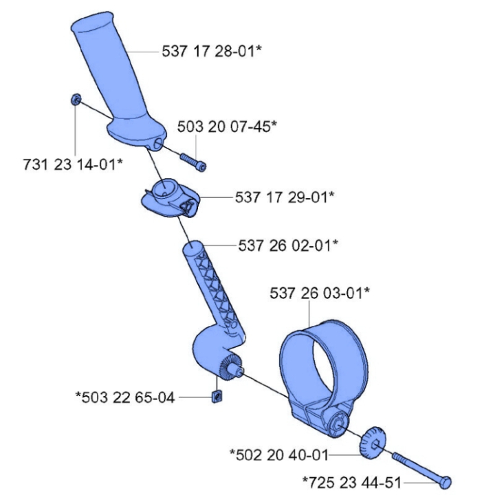 Reglage i gruppen Övriga Reservdelar / Reservdelar Husqvarna Lövblåsare / Reservdelar Husqvarna 356BTx hos Motorsågsbutiken (5372312-01)