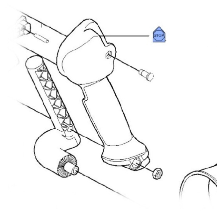 Knapp i gruppen Övriga Reservdelar / Reservdelar Husqvarna Lövblåsare / Reservdelar Husqvarna 356BTx hos Motorsågsbutiken (5372777-01)
