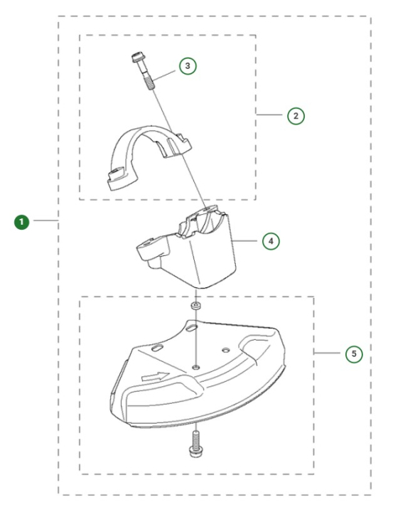 SATS, KLINGSKYDD i gruppen Reservdelar Röjsågar / Reservdelar Jonsered Röjsågar / Reservdelar Jonsered FC2245W hos Motorsågsbutiken (5373109-03)