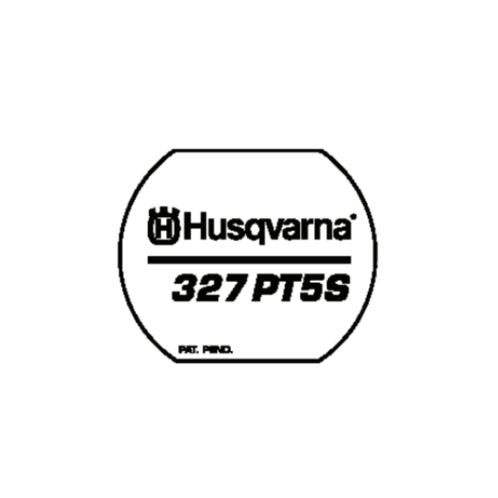 Dekal i gruppen Reservdelar Motorsågar / Husqvarna Motorsågar 300-serie / Reservdelar Husqvarna 327PT5S hos Motorsågsbutiken (5373224-12)