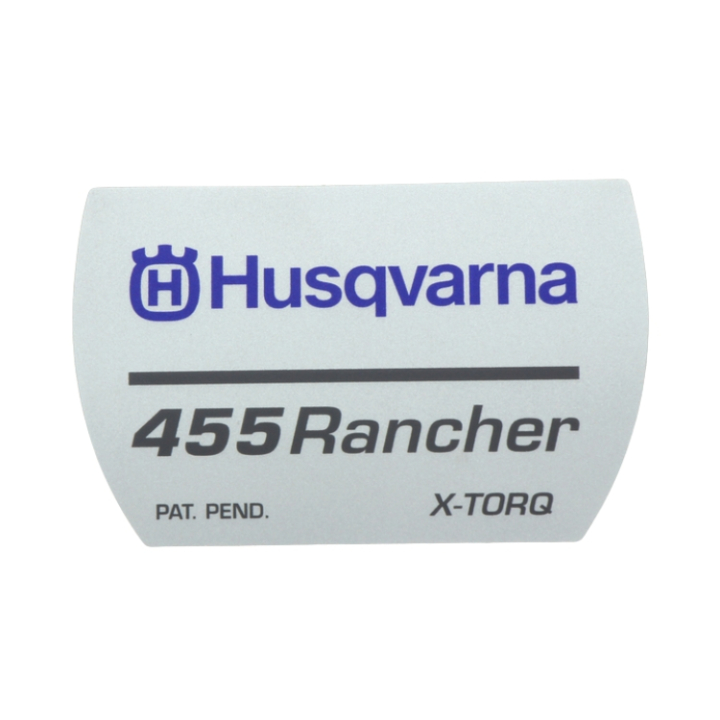 Dekal i gruppen Reservdelar Motorsågar / Husqvarna Motorsågar 400-serie / Reservdelar Husqvarna 455 Rancher hos Motorsågsbutiken (5373233-04)
