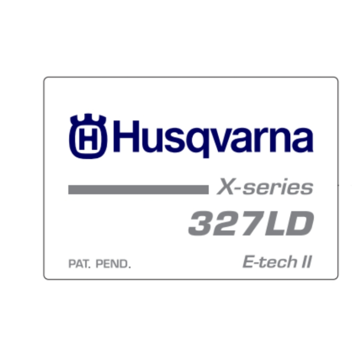 Dekal i gruppen Reservdelar Röjsågar / Röjsågar Husqvarna 300-serie / Reservdelar Husqvarna 327RX hos Motorsågsbutiken (5373534-56)