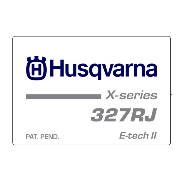 Dekal i gruppen Reservdelar Röjsågar / Röjsågar Husqvarna 300-serie / Reservdelar Husqvarna 327RX hos Motorsågsbutiken (5373534-57)