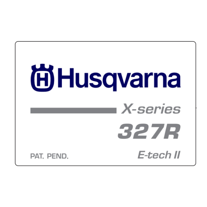 Dekal i gruppen Reservdelar Röjsågar / Röjsågar Husqvarna 300-serie / Reservdelar Husqvarna 327RX hos Motorsågsbutiken (5373534-59)