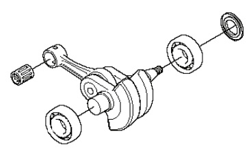 Vevaxel i gruppen Övriga Reservdelar / Reservdelar Husqvarna Lövblåsare / Reservdelar Husqvarna 356BTx hos Motorsågsbutiken (5374146-01)
