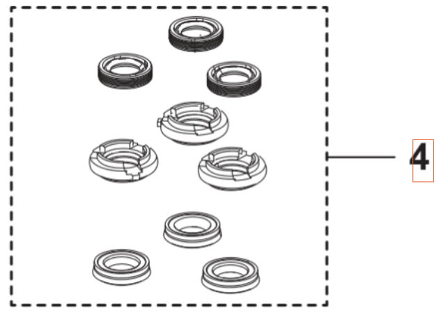 Seal Kit Sealing Kit Pw125 i gruppen Övriga Reservdelar / Reservdelar Husqvarna Högtryckstvättar / Reservdelar Husqvarna PW240 hos Motorsågsbutiken (5374861-01)