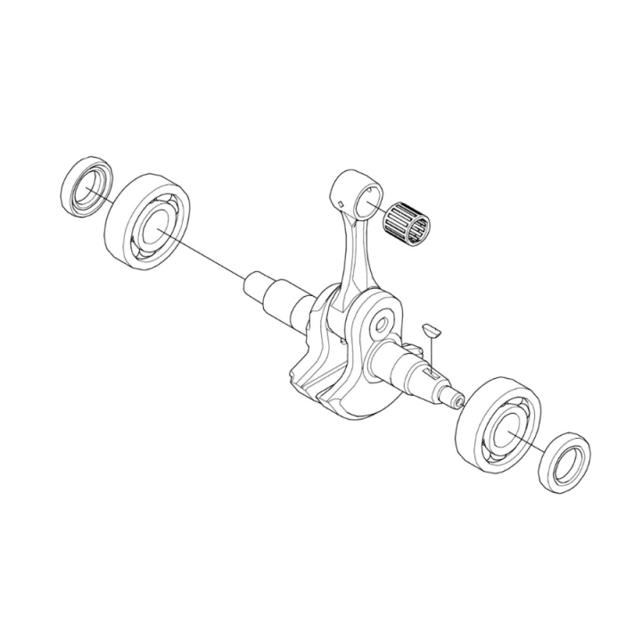 CRANKSHAFT KIT 590BTS/BFS i gruppen Övriga Reservdelar / Reservdelar Husqvarna Lövblåsare / Reservdelar Husqvarna 590BTS hos Motorsågsbutiken (5376372-01)