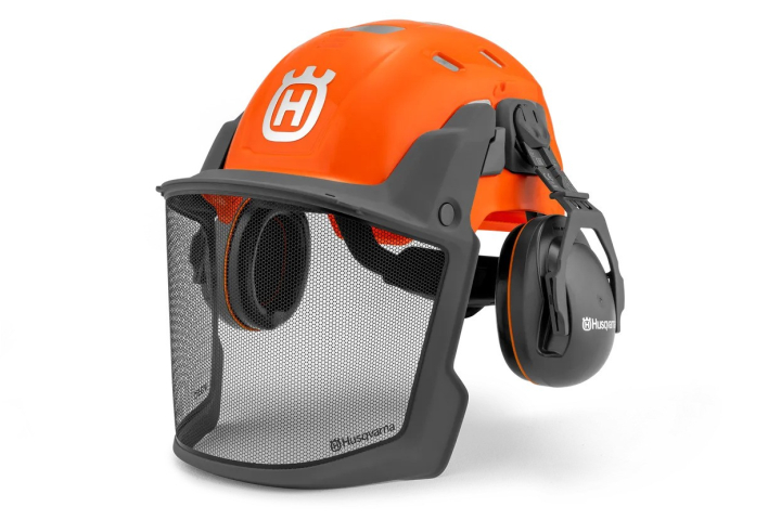 Husqvarna skogshjälm, Technical, orange fluorescerande i gruppen Kläder & Skyddsutrustning / Skyddshjälmar hos Motorsågsbutiken (5376446-01)