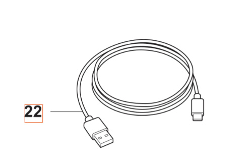 Kablage Usb-C Servicekabel i gruppen  hos Motorsågsbutiken (5376454-01)