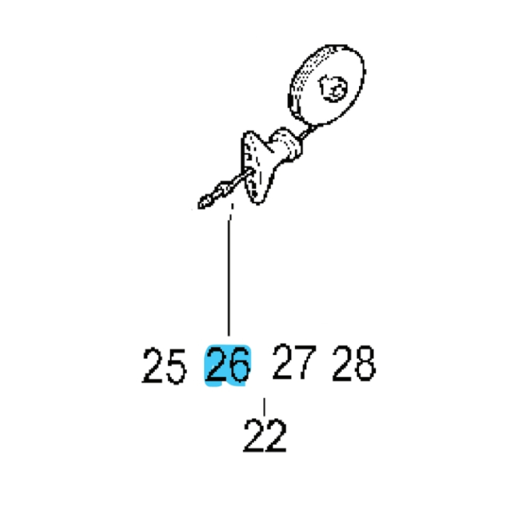 Bricka i gruppen Övriga Reservdelar / Reservdelar Partner Häcksaxar / Reservdelar Partner HG65 hos Motorsågsbutiken (5382356-12)