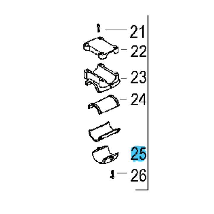Fäste i gruppen Reservdelar Röjsågar / Reservdelar Partner Röjsågar / Reservdelar Partner BA407BT hos Motorsågsbutiken (5382429-00)
