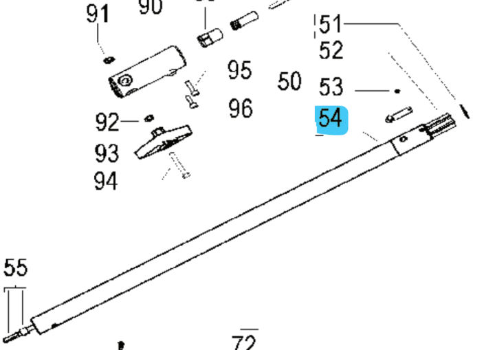 Knapp i gruppen Reservdelar Röjsågar / Reservdelar Partner Röjsågar / Reservdelar Partner BA300EX hos Motorsågsbutiken (5382433-95)