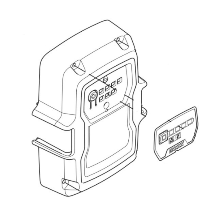 COVER ASSY SPARE PART BLI MKII i gruppen Övriga Reservdelar / Reservdelar Husqvarna BLi Batterier & Laddare / Reservdelar Husqvarna B220X hos Motorsågsbutiken (5386545-02)