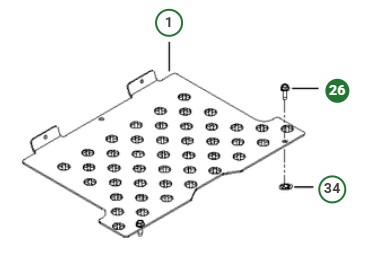 BLT 5/16-18 X 1 THRD FORM ZD i gruppen  hos Motorsågsbutiken (5391132-26)