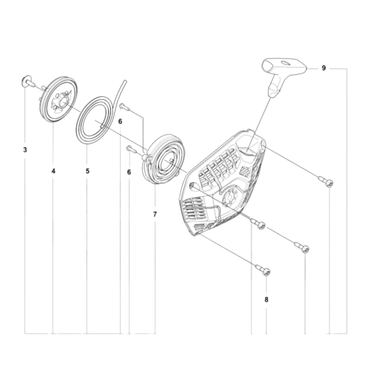 Startapparat Husqvarna 564XP i gruppen Reservdelar Motorsågar / Husqvarna Motorsågar 500-serie / Reservdelar Husqvarna 564XPG Fuel Inject hos Motorsågsbutiken (5402235-01)