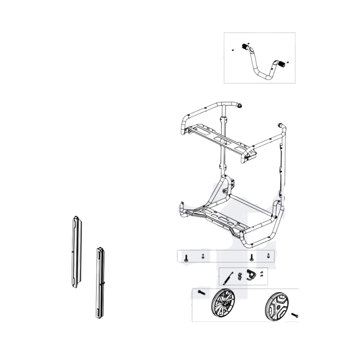 Frame assy a 100 i gruppen Övriga Reservdelar / Reservdelar Damm- & Slamutrustning / Reservdelar Husqvarna A100 hos Motorsågsbutiken (5402308-01)