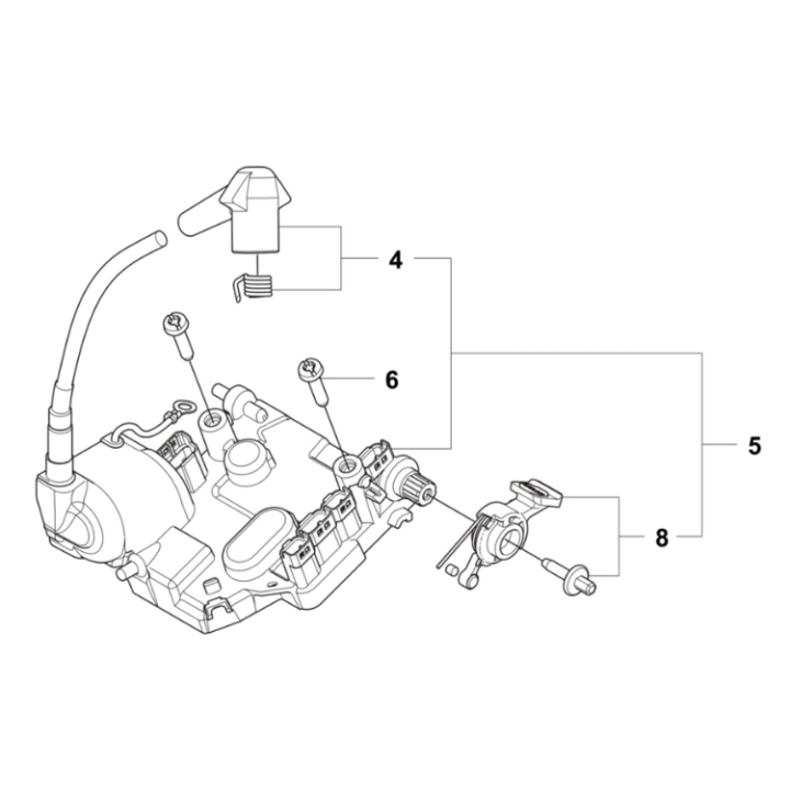 Kontrollenhet 564XPG i gruppen Reservdelar Motorsågar / Husqvarna Motorsågar 500-serie / Reservdelar Husqvarna 564XPG Fuel Inject hos Motorsågsbutiken (5403264-01)