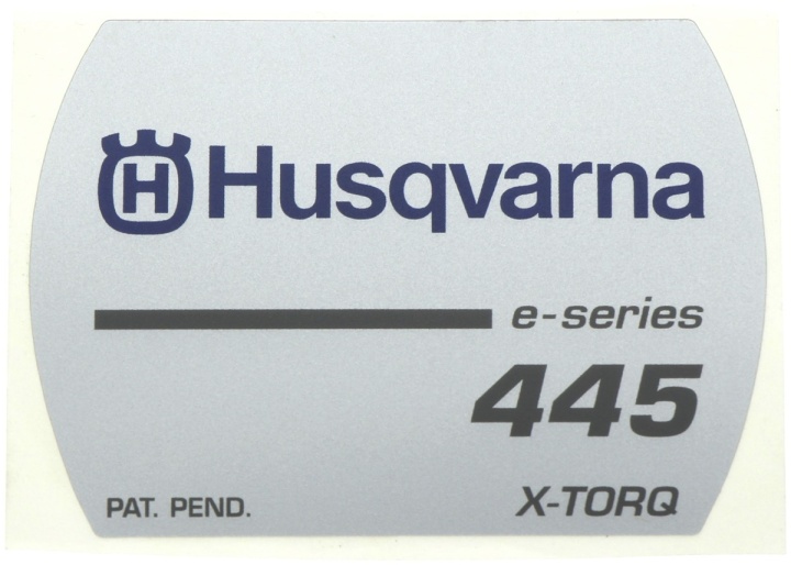 Dekal i gruppen Reservdelar Motorsågar / Husqvarna Motorsågar 400-serie / Reservdelar Husqvarna 445E/Triobrake hos Motorsågsbutiken (5443771-01)