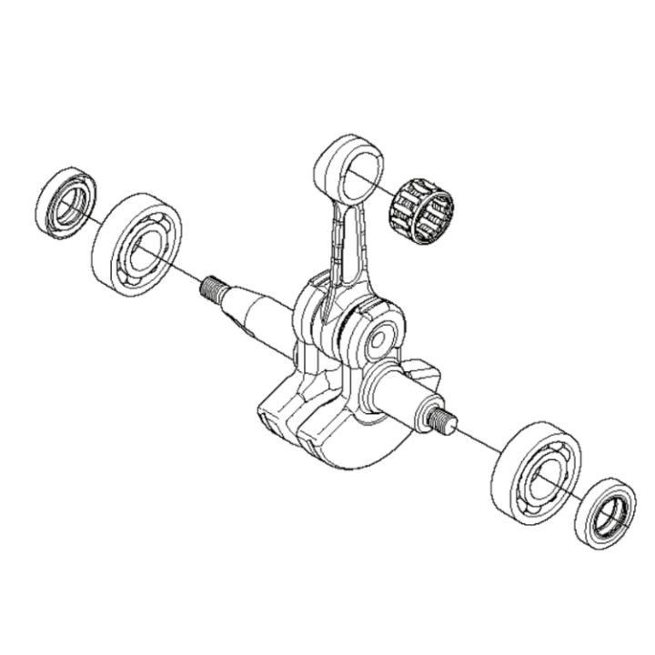 Vevaxel Kpl i gruppen Reservdelar Röjsågar / Röjsågar Husqvarna 200-serie / Reservdelar Husqvarna 241RJ hos Motorsågsbutiken (5443813-01)