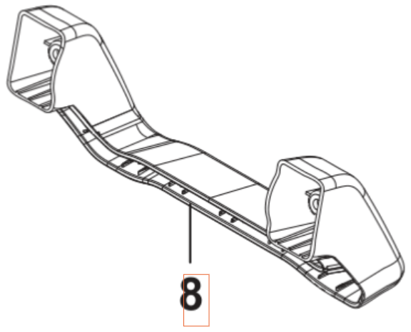 Support Foot i gruppen Övriga Reservdelar / Reservdelar Husqvarna Högtryckstvättar / Reservdelar Husqvarna PW130 hos Motorsågsbutiken (5460904-01)