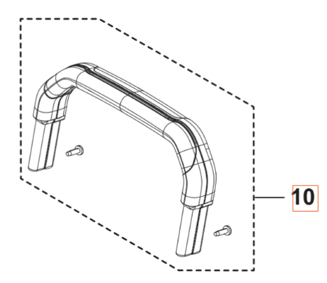 Handle Kit i gruppen Övriga Reservdelar / Reservdelar Husqvarna Högtryckstvättar / Reservdelar Husqvarna PW130 hos Motorsågsbutiken (5460906-01)