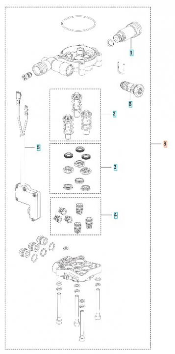 Pump Kit i gruppen Övriga Reservdelar / Reservdelar Husqvarna Högtryckstvättar / Reservdelar Husqvarna PW130 hos Motorsågsbutiken (5460915-01)