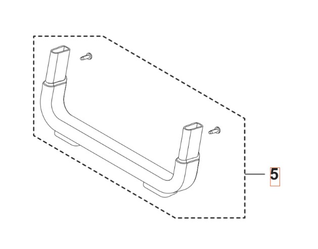 Foot Support i gruppen Övriga Reservdelar / Reservdelar Husqvarna Högtryckstvättar / Reservdelar Husqvarna PW240 hos Motorsågsbutiken (5460918-01)