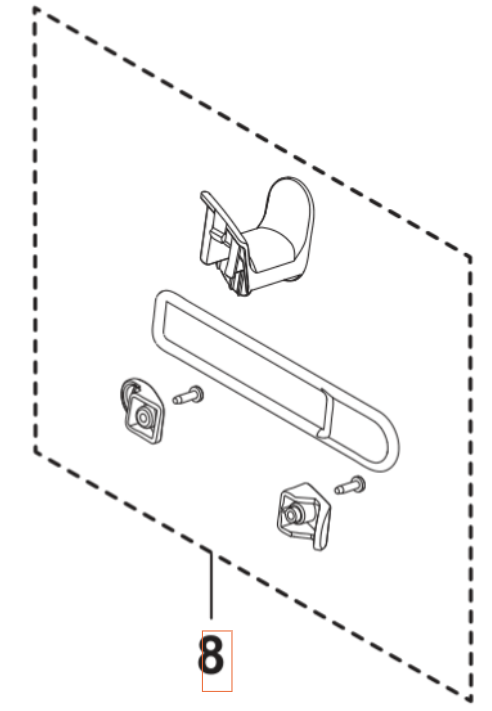 Cable Hooks Kit i gruppen Övriga Reservdelar / Reservdelar Husqvarna Högtryckstvättar / Reservdelar Husqvarna PW240 hos Motorsågsbutiken (5460921-01)