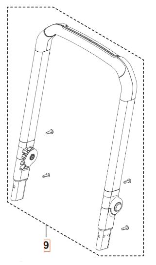 Foldable Handle i gruppen Övriga Reservdelar / Reservdelar Husqvarna Högtryckstvättar / Reservdelar Husqvarna PW240 hos Motorsågsbutiken (5460922-01)