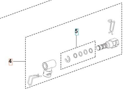 Adapter System i gruppen Övriga Reservdelar / Reservdelar Husqvarna Högtryckstvättar / Reservdelar Husqvarna PW240 hos Motorsågsbutiken (5460929-01)