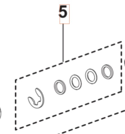 Gasket Adapter System Gaskets i gruppen Övriga Reservdelar / Reservdelar Husqvarna Högtryckstvättar / Reservdelar Husqvarna PW240 hos Motorsågsbutiken (5460930-01)