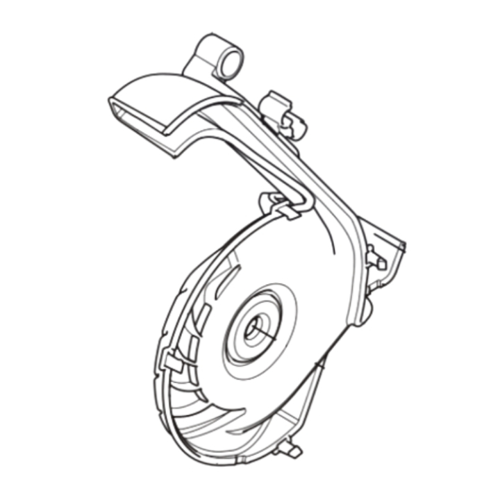 AIR CONDUCTOR BOTTOM i gruppen Reservdelar Motorsågar / Husqvarna Motorsågar 500-serie / Reservdelar Husqvarna 550i XP hos Motorsågsbutiken (5461497-01)