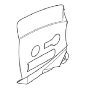 CHAIN GUIDE PLATE i gruppen Reservdelar Motorsågar / Husqvarna Motorsågar 500-serie / Reservdelar Husqvarna T540XP Mark III hos Motorsågsbutiken (5462343-01)